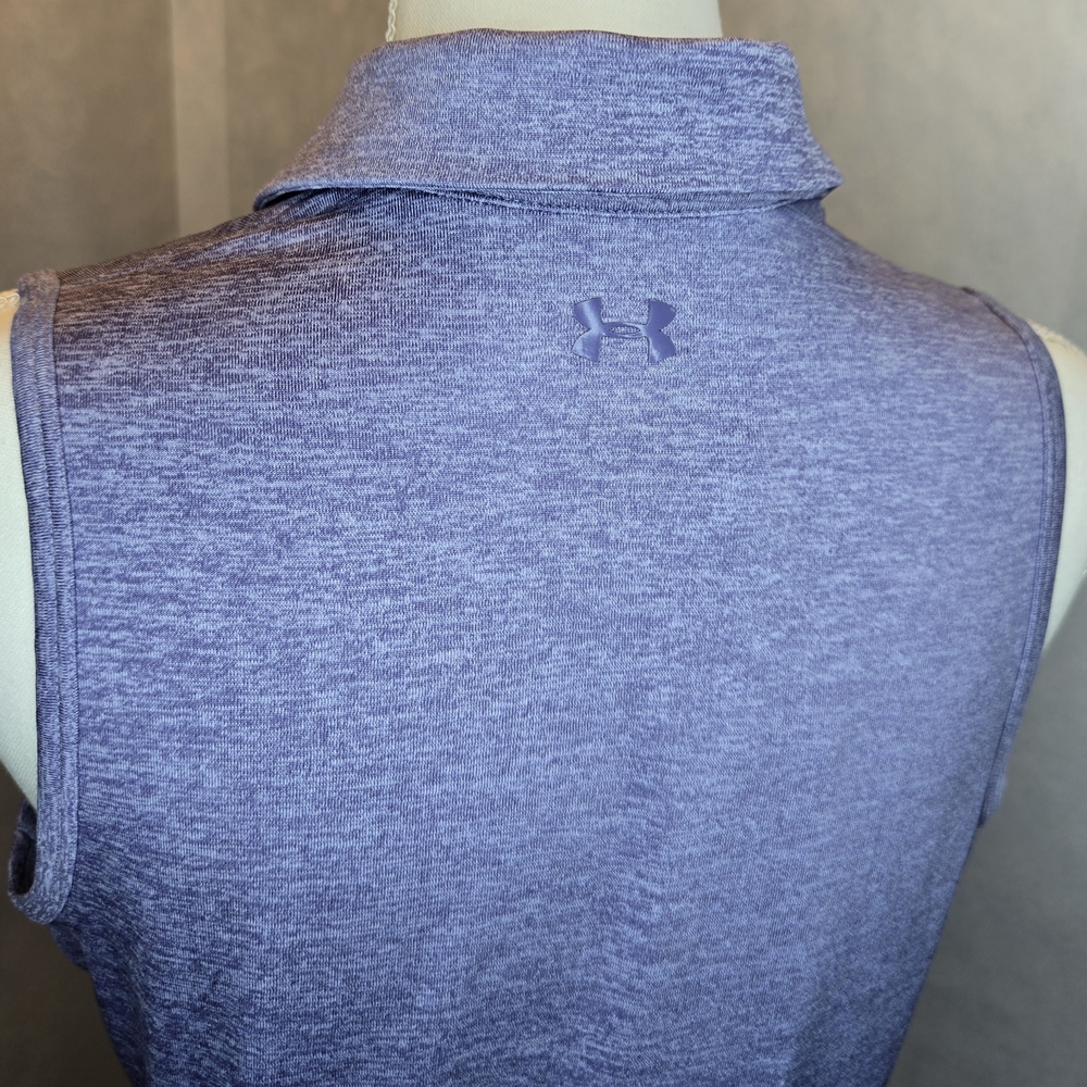 Under Armour Heat Gear Keeps You Cool Heathered Purple Sleeveless Shirt